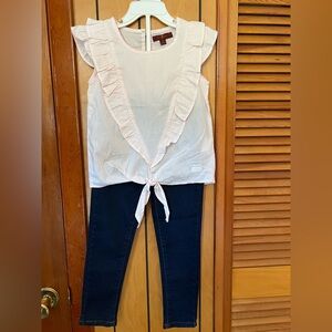 7 For All Mankind pant set girls size 5